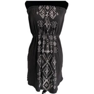 Billabong Black and White Strapless Sundress